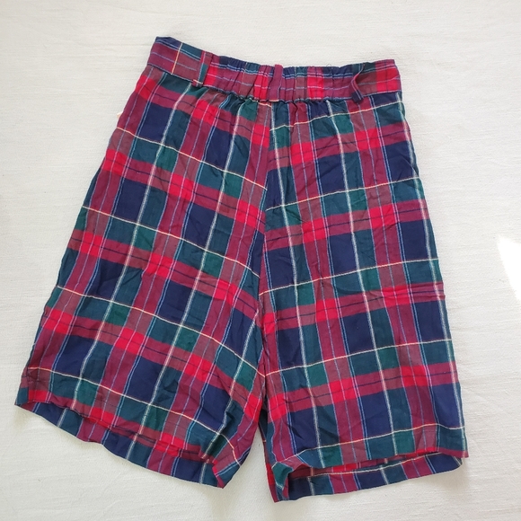 Vintage deadstock plaid tartan shorts high waisted women's large - Picture 11 of 11